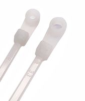 NiftyPlaza 6 Inch 50 lbs Mounting Hole Cable Zip Ties - 500 Pack - UV Weather Resistant Nylon Wrap Professional Grade Nail Screw Wire Hole Electric Cable Zip Ties (500 Natural/Clear Zip Ties)