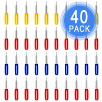 Replacement Blades for Cricut Explore Air 2, Luxiv 40 PCS Replacement Cutting Blades for Cutting Machine, 20P 45° Blade for Cricut, 10P 30°Replacement Blade for Cricut, 10P 60° Deep Blades(40 Pack)