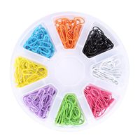 Heirtronic 200 Pieces Multi-colored Bulb Pins Calabash Pin Gourd Pins Safety Pins with Stoage Case for Clothing Crafting and DIY Project, 8 Colors