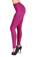 SATINA #1 High Waisted Buttery Soft Leggings | Regular and Plus Size | 22 Colors (Plus Size, Fuchsia)