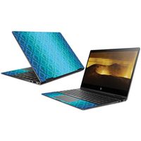 MightySkins Skin Compatible with HP Envy x360 Convertible 13" (2018) - Blue Vintage | Protective, Durable, and Unique Vinyl Decal wrap Cover | Easy to Apply, Remove | Made in The USA