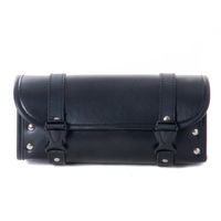 Motorcycle Bags, Saddlebags with Leather Shell, Black Handlebar Bag