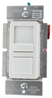 Leviton IPX10-10Z IllumaTech 1000VA, Preset Electronic Mark 10 Powerline Fluorescent Slide Dimmer, Single Pole and 3-Way, White/Ivory/Light Almond