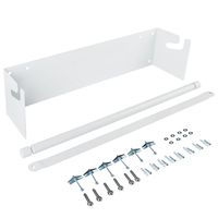 Wall Mounted Kraft Paper Roll Holder/Dispenser with Cutter Bar- Fit 48" Roll White