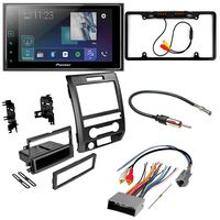 CACHÉ KIT3396 Bundle with Apple CarPlay Digital Multimedia Car Stereo with Bluetooth, Backup Camera for 2009 - 2012 Ford F150/ Touchscreen Receiver, Double Din Installation Dash Kit (5Item)