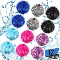 Pet Hair Remover for Laundry Lint Remover Washing Balls Reusable Dryer Balls Pet Hair Dryer Ball Lint Remover for Laundry, 6 Colors (12)
