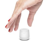 Lexon MINO - Ultra Portable Bluetooth Speaker & Selfie Remote - Rechargable (Glossy White)