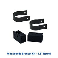 Wet Sounds Stealth Mounting Bracket Kit - Slider Bracket and Round 1.5" Tube clamp