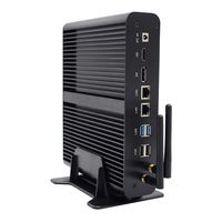 HISTTON Fanless Mini PC Desktop PC, Windows 10 Pro with Intel Core i7 7567U, DDR4 32GB RAM, 512GB SSD,1TB HDD, DP & HDMI Dual Output, USB 3.0,Card Reader,WiFi,Bluetooth,Metal Case