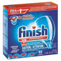 Reckitt Benckiser 81158BX Powerball Dishwasher Tabs, Fresh Scent, 60/Box