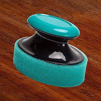 SIN+MON Floor Wax Oil Brush,Cream Applicator Wood Complete Solution Furniture Care Home Cleaning-Wood Floor Furniture Butcher Blocks,Cutting Boards, Care Home Cleaning Wax Oil Applicator (Blue)