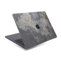 Woodcessories - Skin Compatible with MacBook Made of Real Slate Stone, EcoSkin (MacBook Air 2018/13 Pro Touchbar (from 2016), Camo Gray)