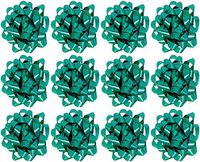 The Gift Wrap Company  Decorative Confetti Gift Bows, Medium, Green, pack of 12