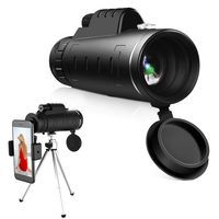 High Power Hd Monocular Telescope - 40×60 BAK4 Prism Monocular Scope| Waterproof and Anti-Fog with Retractable Eyepiece and Fully Versatile Coated Optical Glass Lens + Phone Clip+Tripod