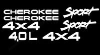 ShopForAllYou Stickers & Decals (White) Jeep Cherokee Replacement Decal Set - XJ - Decal Jeep Sticker Vinyl