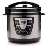 Power Pressure Cooker XL 8 Quart, Digital Non Stick Stainless Steel Steam Slow Cooker and Canner