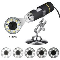 USB Microscope, KKmoon 1000X Magnification USB Digital Microscope with OTG Function Endoscope 8-LED Light Magnifying Glass Magnifier with Stand