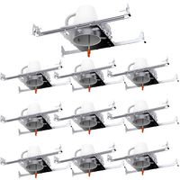 Sunco Lighting 10 Pack 4 Inch New Construction Housing, Air Tight IC Rated Steel Can, 120-277V, TP24 Connector Included for Easy Install - UL & Title 24 Compliant