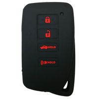 Coolbestda Rubber Smart 4buttons Key Fob Full Cover Remote Case Keyless Protector Jacket for Lexus 2018 NX300h 2018-2013 ES350 GS350 2016-2013 GS300h GS450h Black