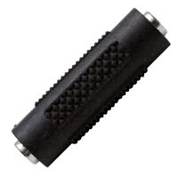 Seismic Audio - SAPT120 - 1/8" Female to 1/8" Female Coupler (Black & Silver)