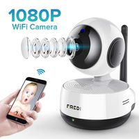 FREDI Wireless Camera Baby Monitor 1080P HD WiFi IP Camera with Two-Way Talking,Infrared Night Vision,Pan Tilt,P2P WPS Ir-Cut Nanny Security Camera Motion Detection