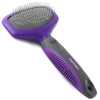 Hertzko Pin Brush for Dogs and Cats with Long or Short Hair - Great for Detangling and Removing Loose Undercoat or Shed Fur - Ideal for Everyday Brushing