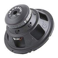 Massive Audio TKO12S4 TKO Series. 12 Inch, 600 Watt, 8mm Top Plate, Single 4 Ohm Car Subwoofer. Sold Individually.