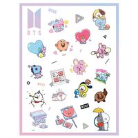 Hosston BTS Stickers, Kpop Bangtan Boys Vinyl Decal Cute Cartoon Stickers for Mobile Phone, MacBook, Car, Laptop, Windows, Water Bottles and DIY Scrapbooking Decoration(Style 30)