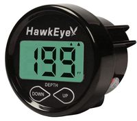 HawkEye D10DX.01T In-Dash Depth Sounder with Air and Water Temperature (Includes Airmar Transom Mount Transducer)