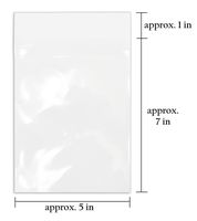Golden State Art, Pack of 100, Crystal Clear Storage Bags - Fit 5x7 Photo Prints & Mattes - Acid Free - For 5x7 Mat Matting, Photography, Art, Framing (Size: 5 1/4 x 7 1/8 inch)