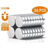 36PCS Refrigerator Magnets Fridge Magnet - Premium Brushed Nickel Fridge Magnets,Round Magnets,Office Magnets by A AULIFE