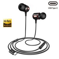 USB Type C Earphones, Wired in-Ear Earbud Headphone w/Mic for Google Pixel 3/2/XL, New iPad Pro/MacBook/Pro/Air, Moto Z, Xperia XA2/XZ2, HTC U12/U11, LG V40/V30 Essential, Razer Phone and More