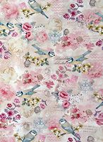 Punch Studio Heavyweight Continuous Gift Wrap Roll Wrapping Paper ~ Little Aviary Titmouse 62703