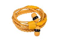 Wraps Wearable Braided Wristband Headphone Earbuds, Talk Sunrise (WRAPSCSUN-VI5M)