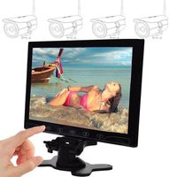 SallyBest® 10.1 Inch Ultra Thin 16:9 HD 1024*600 TFT LCD Color Car Rear View Monitor 2 Video Input DVD VCD Headrest Vehicle Monitor Support Audio + Video + HDMI + VGA