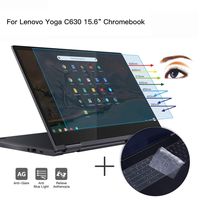 CaseBuy Anti-Blue Anti-Glare Light Screen Protector Filter for Lenovo Yoga C630 2-in-1 15.6" Chromebook + Ultra Thin TPU Keyboard Cover, Eye Protection Kit for Lenovo Yoga C630 Chromebook