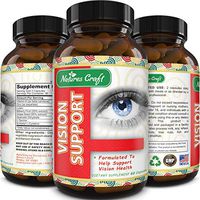 Lutein Eye Support Supplement - Advanced Vision Support Vitamin - #1 Antioxidant to Keep Eyes Strong & Vision Clear – Improve Ocular Health with Pure Zinc & Bilberry for Women & Men