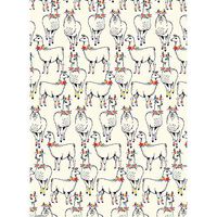 Whimsical Floral Llamas Pack of Two Sheets Birthday Anniversary Celebration Gift Wrapping Paper (19.5" x 27")