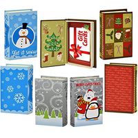 9 Christmas Gift Card Holder Elegant Book Box Holiday Designs with Magnetic Closure