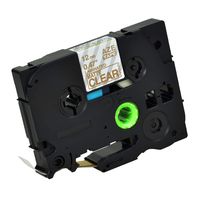 KCMYTONER 1 Pack Compatible for Brother P-Touch TZ-M34 TZe-M34 TZM34 TZeM34 TZ TZe M34 Gold on Matte Clear Label Tape 12mm x 8m 1/2'' x 26.2' for PT1170 PT1170s PT1180 PT1190 PT11Q PT1200 PT1230PC