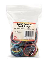 Hygloss Products, Inc Products Book Rings, 1 1/4 inch, Assorted Colors