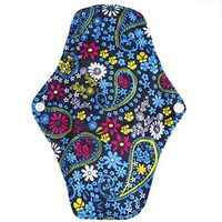 Reusable Menstrual Pads, Bestpriceam S/M/L Random Pattern Reusable Bamboo Cloth Washable Menstrual Pad Mama Sanitary (S, Blue)