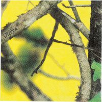 Yellow Camo Beverage Napkin (Next Vista Camo, Cocktail Napkin, 16 Pack) Camo Colorz Collection by Havercamp