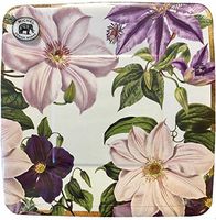 Michel Design Works Set of Dessert Appetizer Paper Plates, Clematis, 8 ct