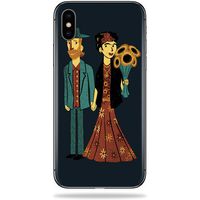 MightySkins Skin Compatible with Apple iPhone X - Love is Art | Protective, Durable, and Unique Vinyl Decal wrap Cover | Easy to Apply, Remove, and Change Styles | Made in The USA