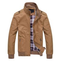 for Men Coat.AIMTOPPY Men's Casual Pure Color Long Sleeve Zip Jacket Windbreaker Jacket