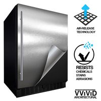 VViViD Architectural Stainless Steel Film (Satin finish, Chrome color) 36 inch x 60 inch