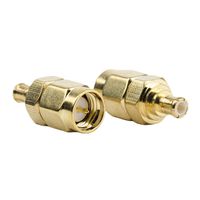 2 PCS SMA Male to MCX Male Jack Connector Eagles(TM) RF Coaxial Coax Adapter