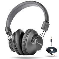 Avantree Audition Procast Bluetooth 5.0 Broadcast Headphones, Multipoint Audio Sharing Up to 100pcs, Wireless Over Ear Foldable Headset with Mic, aptX Low Latency for TV PC Phone with Hi-Fi Sound