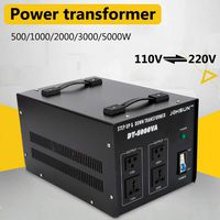 5KW Electric Power Voltage Converter Transformer - Step Up/Down - 110V/220V - Circuit Breaker Protection
